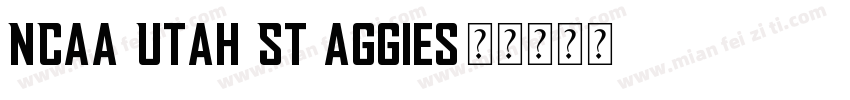 NCAA Utah St Aggies字体转换